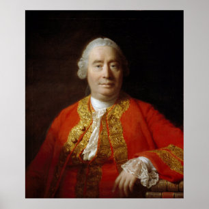 Póster David Hume by Allan Ramsay (1766)