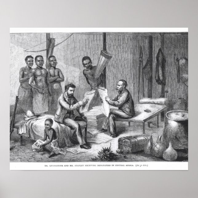 Póster David Livingstone (1813-73) e Henry Mort (Frente)