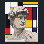 Poster David pop art<br><div class="desc">David Michelangelo,  Piet Mondrian pop art</div>