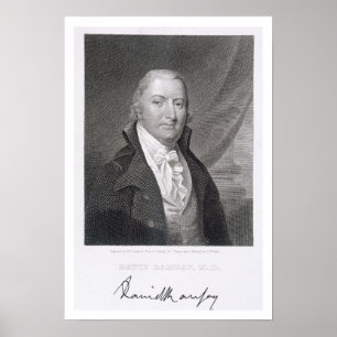 Póster David Ramsay, gravado por James Barton Longacre (1