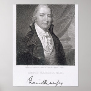 Póster David Ramsay, gravado por James Barton Longacre (1
