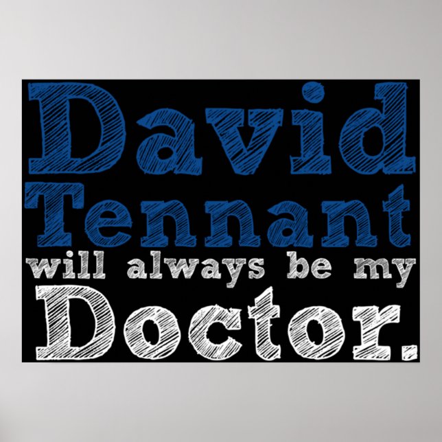 Poster David Tennant Será Sempre Meu Médico (Frente)