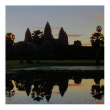 Dawn em Angkor Wat