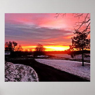 POSTER DAWN IN WINTER