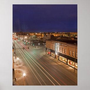 Póster Dawn on Main Street of Bismarck, Dakota do Norte