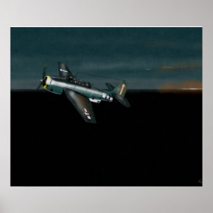 Poster "Dawn Patrol" Vingador Grumman, Pacífico 1944
