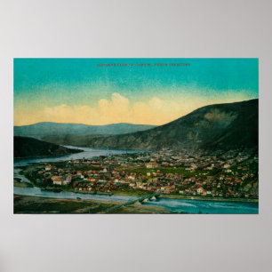 Póster Dawson, opinião da cidade do território yukon de