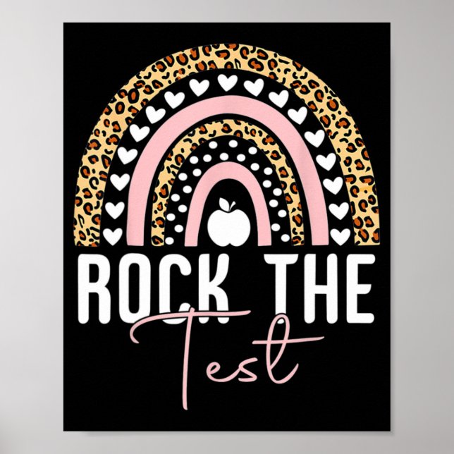 Poster Day Rock O Professor De Teste Rainbow Leopard Estu (Frente)