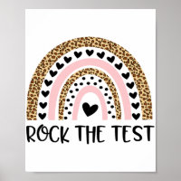 Day Rock The Test Teacher Engraçado Rainbow Testin