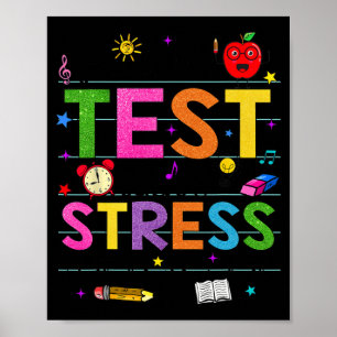 Poster Day Rock The Test Teacher Funny Testing Day Study