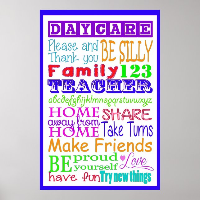 Póster Daycare Subway Art (Frente)