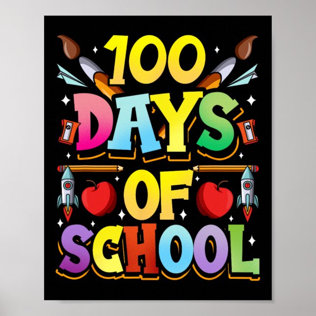 Poster Days Of School Cute Team Sweet Sayings (Frente)