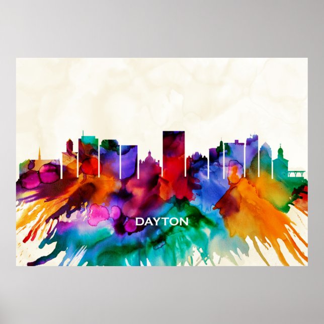 Poster Dayton Skyline (Frente)