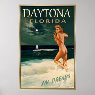 Poster DAYTONA BEACH Flórida-Novo Original Marilyn Monroe