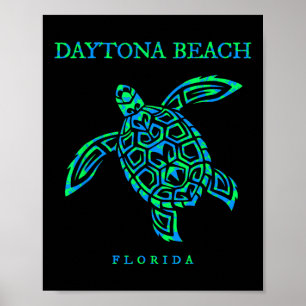 Poster Daytona Beach Florida Sea Turtle Boys Girls Toddle