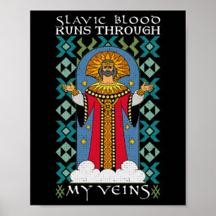 Poster Dazhbog Antiga Mitologia Eslava Paganismo Russi