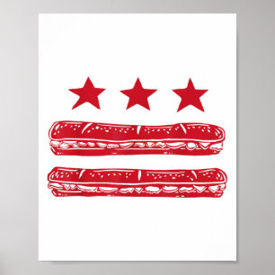 Poster Dc Flag Sub Sandwich