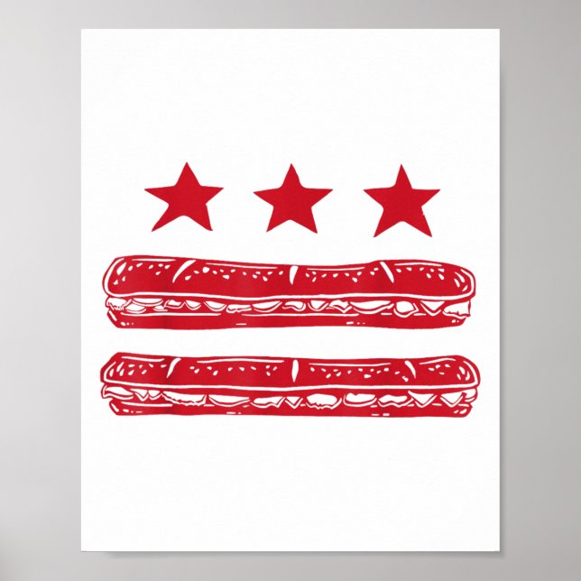 Poster Dc Flag Sub Sandwich (Frente)