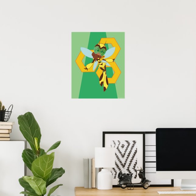 Poster DC Super Hero Girls Bumble Bee (Escritório em casa)