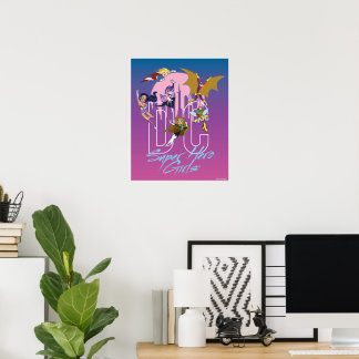 Poster DC Super Hero Girls Skyline