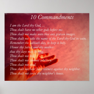 Poster de 10 Comandments