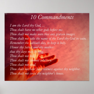poster de 10 comandos