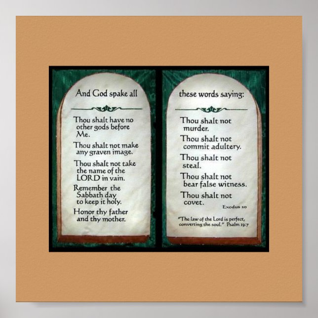 poster de 10 Mandatos (Frente)