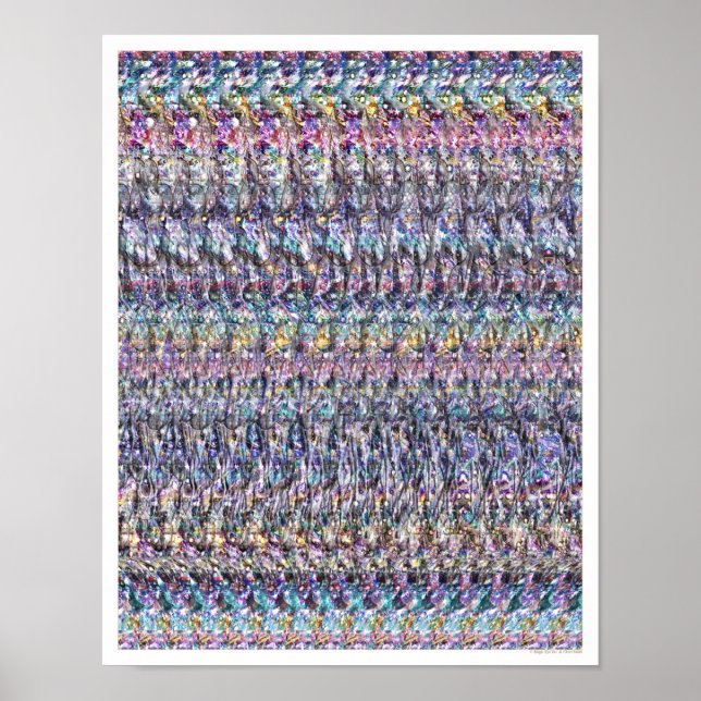 poster de 11"x14" "Night-Mare" 3D por Magic Eye® (Frente)