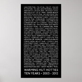 poster de 12 x 24 pol - 10 anos - aquecimento das 