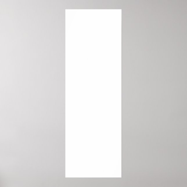 poster de 12 x 36 pol DIY modelo + TAMANHO DE TEXT (Frente)