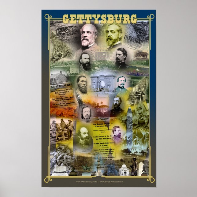 Poster de 150 anos de Gettysburg (Frente)