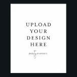 poster de 16" x 20" - Retrato<br><div class="desc">Personalize o seu cartão em Templett. Depois de terminar de editar,  faça o download do arquivo no formato JPG (não se esqueça de ativar a opção de sangria). Carregue seu design clicando no botão azul "Personalizar".</div>