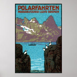 poster de 1910 Ocean Liner