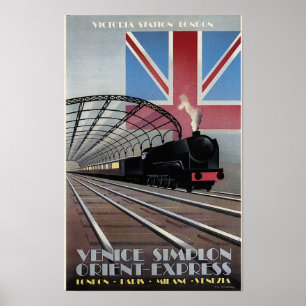 Poster de 1932 para o comboio expresso da Estação 
