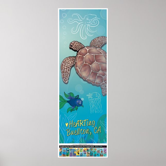 poster de 2024 - Natação de tartaruga - Buellton.A (Frente)