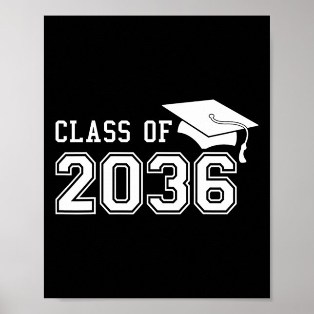 Poster De 2036 Cresceu Comigo No Primeiro Dia De Graduaçã (Frente)