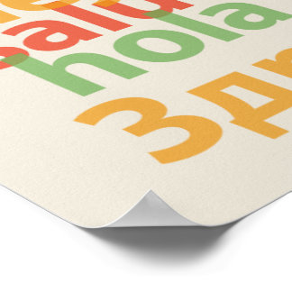 Poster de 20" x 16" em idiomas mundiais