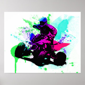 poster de 20x16 Splatter Semi-Brilho