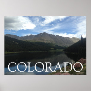 Poster de 28"x20" do Colorado BeauBondão Mountain
