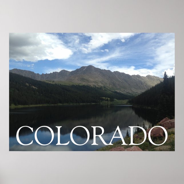 Poster de 28"x20" do Colorado BeauBondão Mountain  (Frente)