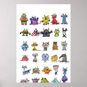 poster de 29 Monstros de Cartoon