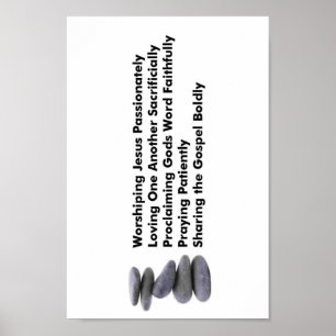 Poster de 5 pedras