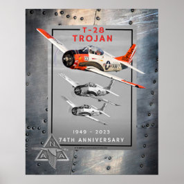 Poster de 74 anos de Troia T-28