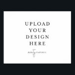 poster de 8,5" x 11" - Paisagem<br><div class="desc">Personalize o seu cartão em Templett. Depois de terminar de editar,  faça o download do arquivo no formato JPG (não se esqueça de ativar a opção de sangria). Carregue seu design clicando no botão azul "Personalizar".</div>