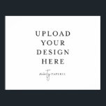 poster de 8,5" x 11" - Paisagem<br><div class="desc">Personalize o seu cartão em Templett. Depois de terminar de editar,  faça o download do arquivo no formato JPG (não se esqueça de ativar a opção de sangria). Carregue seu design clicando no botão azul "Personalizar".</div>