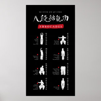 poster de 8 Brocades Ba Duan Jin QiGong