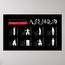 poster de 8 Brocades Ba Duan Jin QiGong