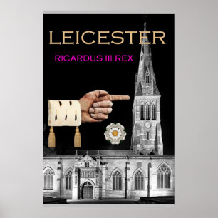 Póster De "a catedral Leicester é minha!" diz Richard II