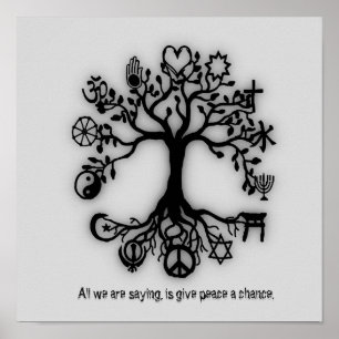 Póster Dê a paz uma possibilidade