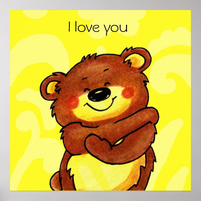 poster de abraço de urso (Frente)